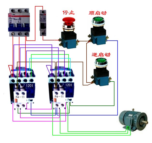 CJ1201交流接觸器在電機正反轉(zhuǎn)控制電路中的串聯(lián)應(yīng)用與系統(tǒng)研發(fā)解析